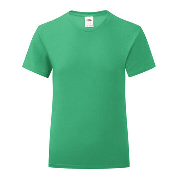 Fruit Of The Loom Girl's Iconic 150 Tee Kelly Green