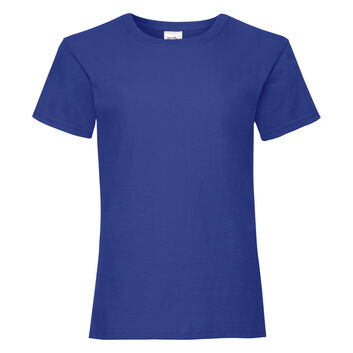 Fruit Of The Loom Girl's Valueweight T-Shirt Royal
