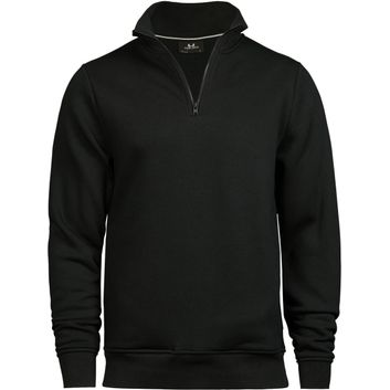 Tee Jays Half Zip Sweatshirt Black