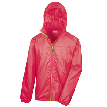 Result Urban Outdoor Wear HDi Quest Lightweight Stowable Jacket Raspberry/Lime