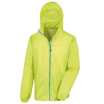 Result Urban Outdoor Wear HDi Quest Lightweight Stowable Jacket Lime/Royal