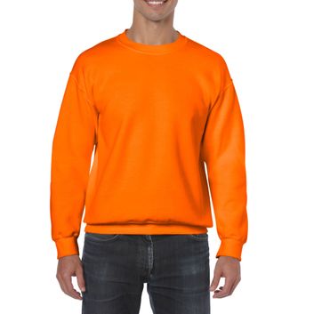 Gildan Heavy Blend Adult Crewneck Sweatshirt Safety Orange