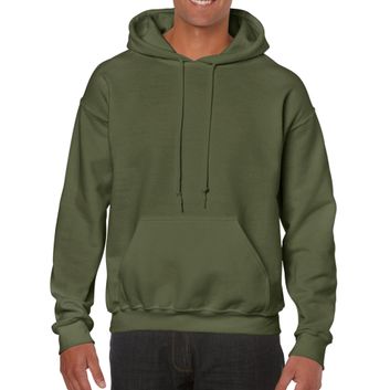 Gildan Heavy Blend Adult Hooded Sweatshirt Military Green