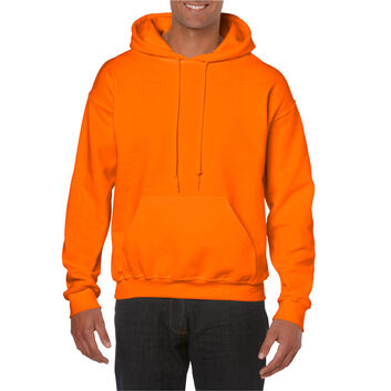 Gildan Heavy Blend Adult Hooded Sweatshirt Safety Orange
