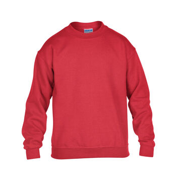 Gildan Heavy Blend Youth Crewneck Sweatshirt Red