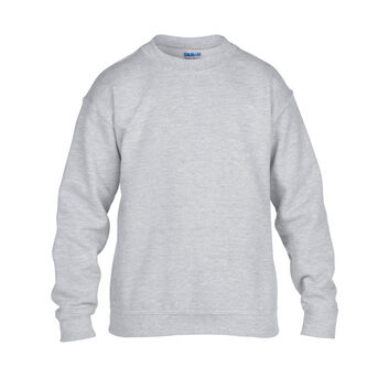 Gildan Heavy Blend Youth Crewneck Sweatshirt Sport Grey
