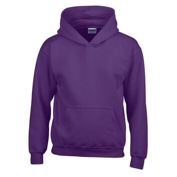 Gildan Heavy Blend Youth Hooded Sweatshirt Purple