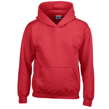 Gildan Heavy Blend Youth Hooded Sweatshirt Red