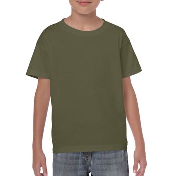 Gildan Heavy Cotton Youth T-Shirt Military Green