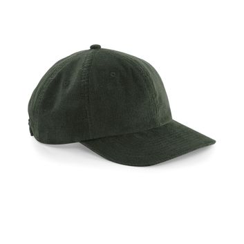 Beechfield  Heritage Cord Cap Dark Olive