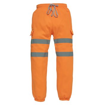 Yoko Hi-Vis Jogging Pants Hi Vis Orange