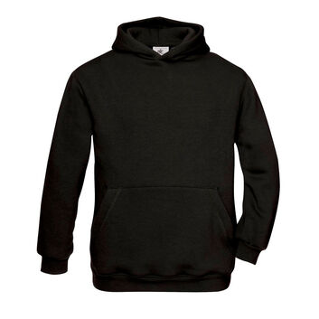 B&C Hooded Kid's Sweatshirt Black