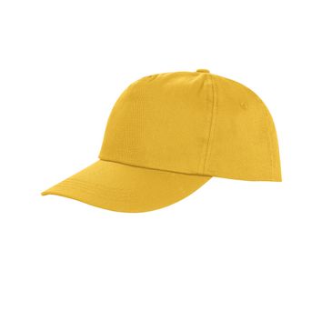 Result Core Houston 5-Panel Printers Cap Yellow
