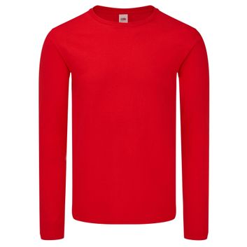 Fruit Of The Loom Iconic 150 Classic Long Sleeve T Red