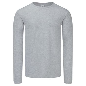 Fruit Of The Loom Iconic 150 Classic Long Sleeve T Heather Grey