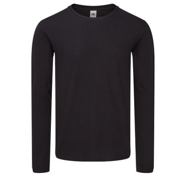 Fruit Of The Loom Iconic 150 Classic Long Sleeve T Black