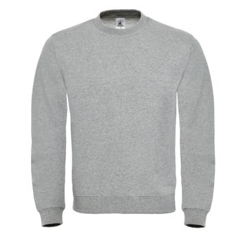 B&amp;C ID.002 Cotton Rich Sweatshirt Heather Grey