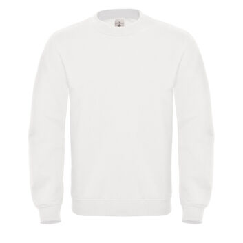 B&C ID.002 Cotton Rich Sweatshirt White