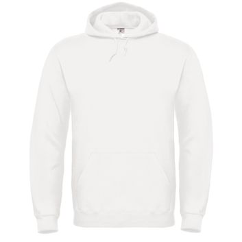 B&amp;C ID.003 Cotton Rich Hooded Sweatshirt White