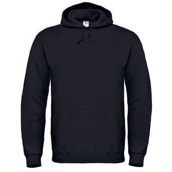 B&C ID.003 Cotton Rich Hooded Sweatshirt Black