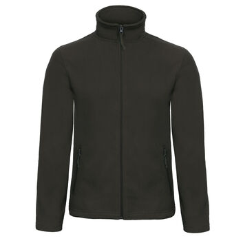 B&C ID.501 Men's Micro Fleece Full Zip Black