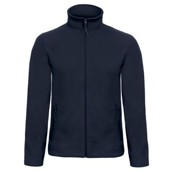 B&amp;C ID.501 Men's Micro Fleece Full Zip Navy Blue