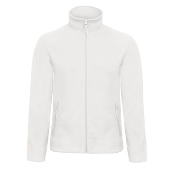 B&amp;C ID.501 Men's Micro Fleece Full Zip White
