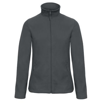 B&amp;C ID.501 Women's Micro Fleece Full Zip Dark Grey