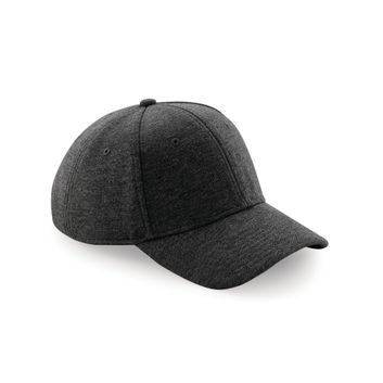 Beechfield  Jersey Athleisure Baseball Cap_x000D_ Heather Graphite