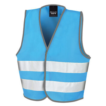 Result Safeguard Junior Enhanced Visibility Vest Sky Blue
