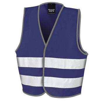 Result Safeguard Junior Enhanced Visibility Vest Navy Blue