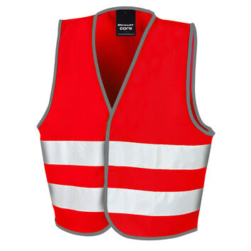 Result Safeguard Junior Enhanced Visibility Vest Red