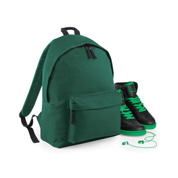 Bagbase Junior Fashion Backpack Bottle Green