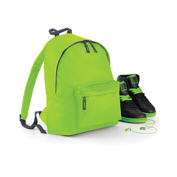 Bagbase Junior Fashion Backpack Lime/graphite