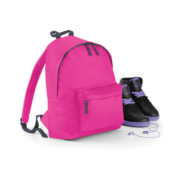 Bagbase Junior Fashion Backpack Fuchsia/Graphite