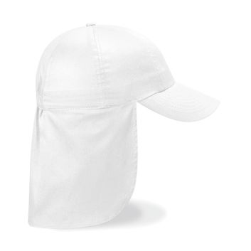 Beechfield  Junior Legionnaire Style Cap White