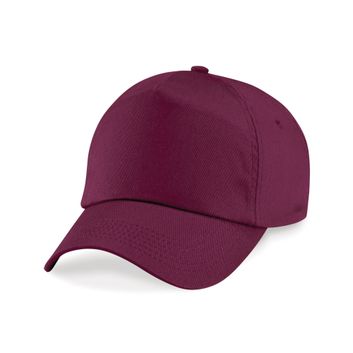 Beechfield  Junior Original 5 Panel Cap Burgundy