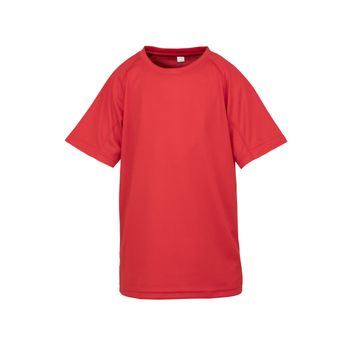 Spiro Impact Junior Performance Aircool Tee Red