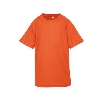 Spiro Impact Junior Performance Aircool Tee Floro Orange