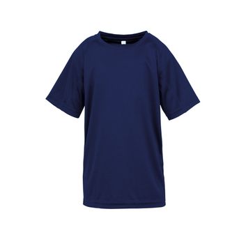 Spiro Impact Junior Performance Aircool Tee Navy Blue
