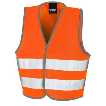 Result Safeguard Junior Safety Vest Hi Vis Orange