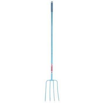 Faulks &amp; Cox Tubular Manure Fork - 4 Prong (48" Long Shaft)