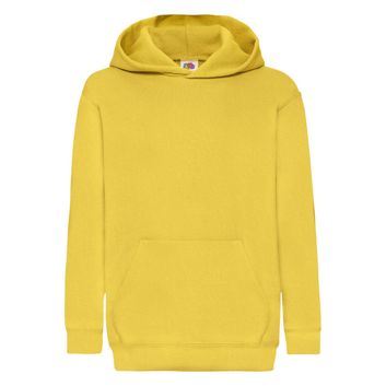 Fruit Of The Loom Kid's Classic Hooded Sweat Sunflower