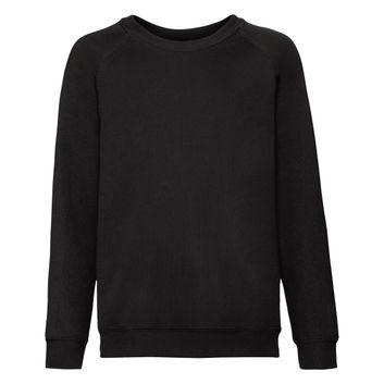Fruit Of The Loom Kid's Classic Raglan Sweat Black