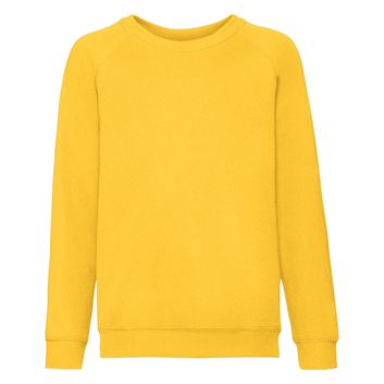 Fruit Of The Loom Kid's Classic Raglan Sweat Sunflower