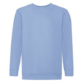 Fruit Of The Loom Kid's Classic Set-In Sweat Sky Blue