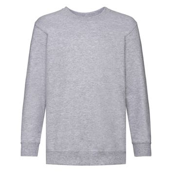Fruit Of The Loom Kid's Classic Set-In Sweat Heather Grey