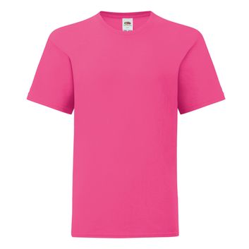 Fruit Of The Loom Kid's Iconic 150 Tee Fuchsia