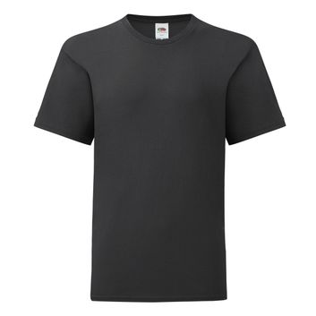 Fruit Of The Loom Kid's Iconic 150 Tee Black