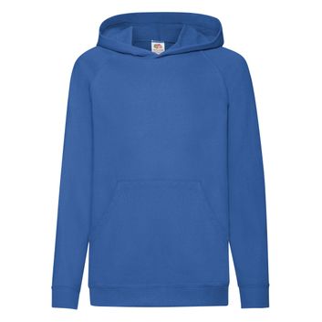 Fruit Of The Loom Kid's Lightweight Hooded Sweat Royal